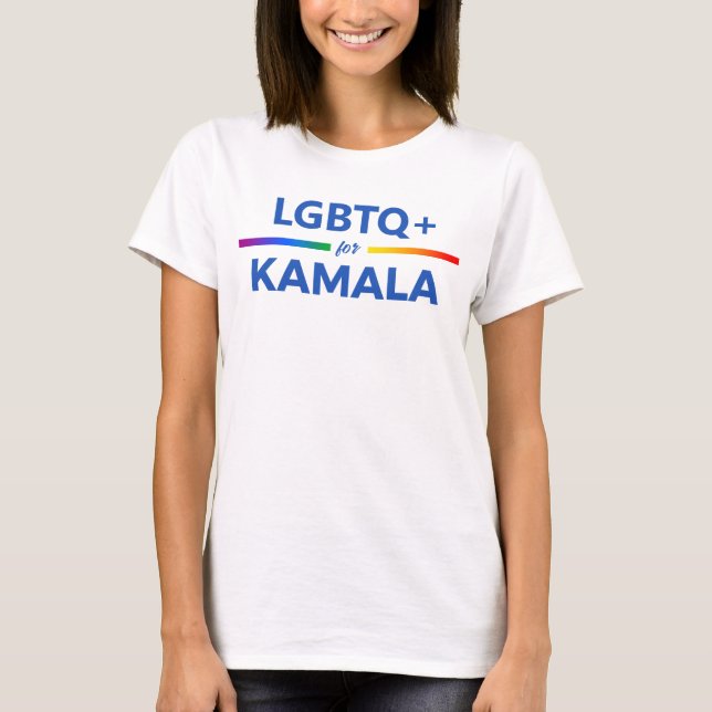 T-shirt LGBTQ for Kamala Harris (Devant)