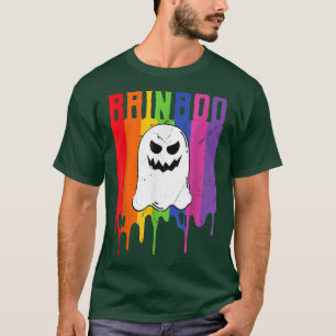 T-shirt LGBTQ Gay pride Drapeau Fantôme arc-en-ciel Hallow