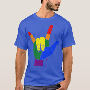 T-shirt LGBTQ+ Langue des signes américaine (LSA), Fierté 