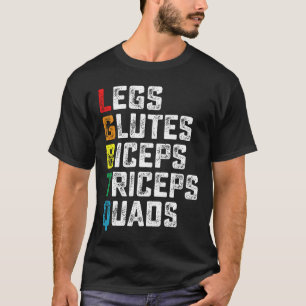 T-shirt LGBTQ Legs Glutes Biceps Triceps Quads Gym amusant