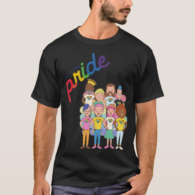 T-shirt LGBTQ LGBT Rainbow Biseual Gay 60e anniversaire (Devant)