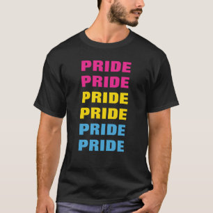 T-shirt LGBTQ Pansexual Pride texte répété personnalisable