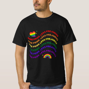 T-shirt LGBTQ plus de fierté moins de préjugés