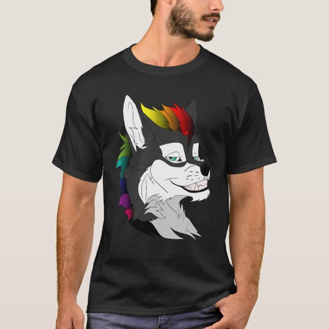 T-shirt Lgbtq Pride Chien Fandom Furry Fandom Fourniture C (Devant)