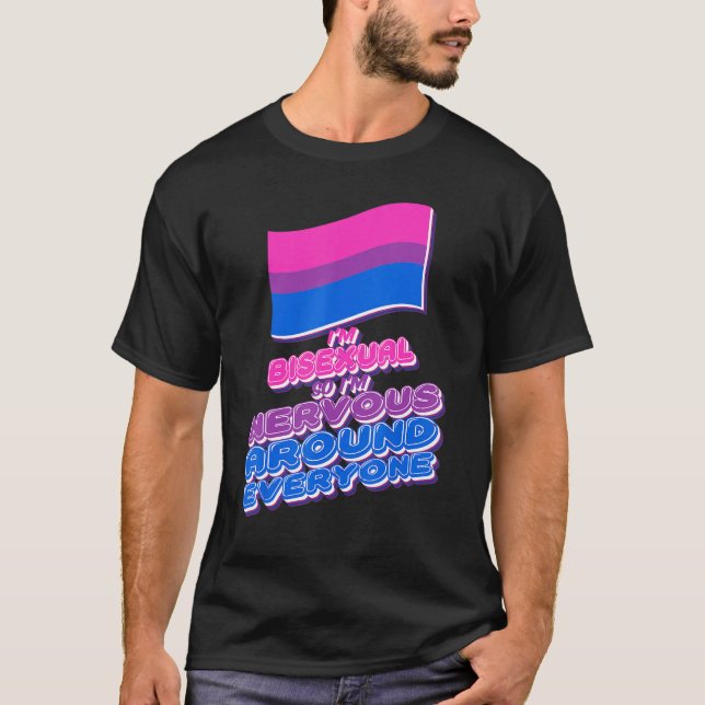 T-shirt LGBTQ Pride Lesbian Gay Man Bisexual Drapeau (Devant)
