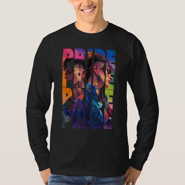 T-shirt LGBTQ+ Pride LGBT Gay Pride Rainbow 5 (Devant)