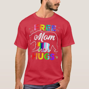 T-shirt LGBTQ Pride Mama Bear Free Mom Hugues