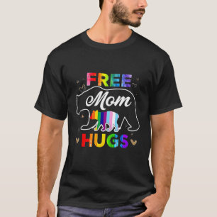T-shirt Lgbtq Pride Mama Bear Free Mom Hugues