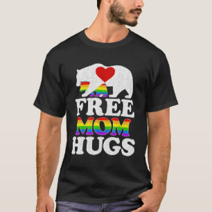 T-shirt Lgbtq Pride Mama Bear Free Mom Hugues