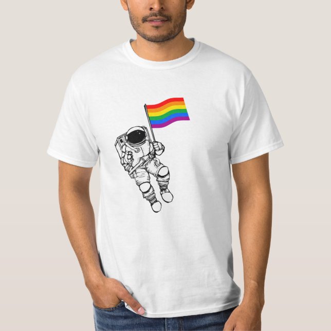 T-shirt LGBTQ Pride Moonman (Devant)