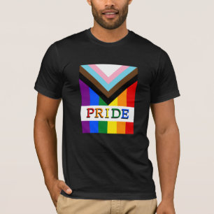 T-shirt LGBTQ & Pride - Rainbow Progress Mode drapeau