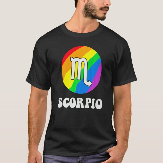 T-shirt Lgbtq Pride Sunshine Scorpio Rainbow Graphic Parad (Devant)