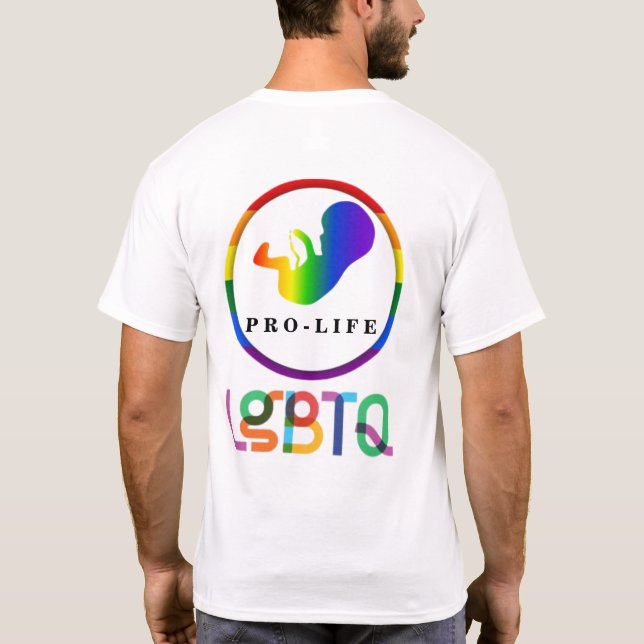 T-SHIRT LGBTQ PRO-VIE  (Dos)