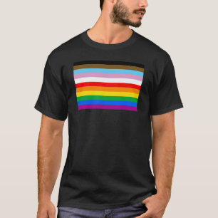 T-shirt LGBTQ+ Progrès des bandes d'indicateur