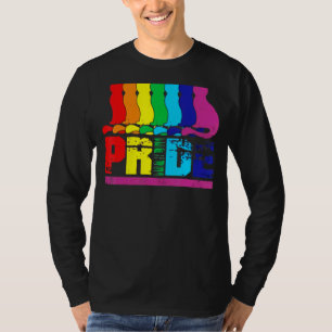 T-shirt Lgbtq Purride Ally Gay pride Rainbow Drapeau Chat 