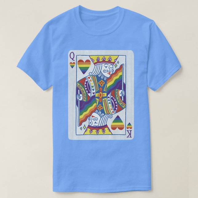 T-shirt LGBTQ+ Queen King Card  (Design devant)
