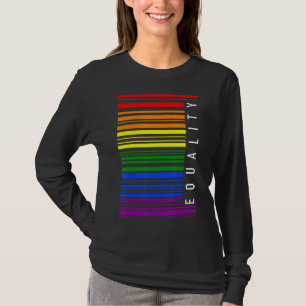 T-shirt Lgbtq Rainbow Equality Genre Ally Droit Genre A