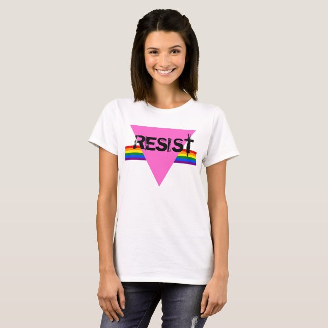 T-shirt LGBTQ résistent (Devant entier)