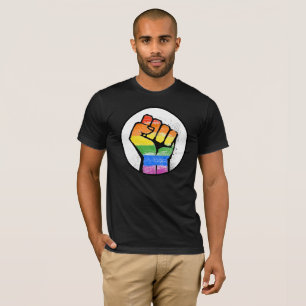 T-SHIRT LGBTQ RÉSISTENT AU POING