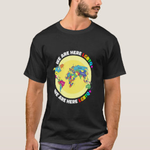 T-shirt Lgbtq+ Respekt Lgbt Carte Humaine Équivalente Terr
