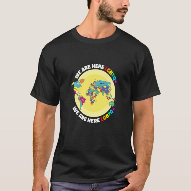 T-shirt Lgbtq+ Respekt Lgbt Carte Humaine Équivalente Terr (Devant)
