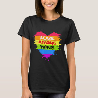T-shirt LGBTQ, Saint Valentin, l'amour gagne toujours_1