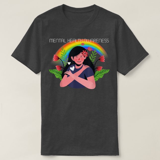 T-shirt Lgbtq Sensibilisation À La Santé Mentale 3010 (Design devant)