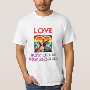 T-shirt LGBTQ+ Sphynx Chats Aimer la peau Vous êtes dans l