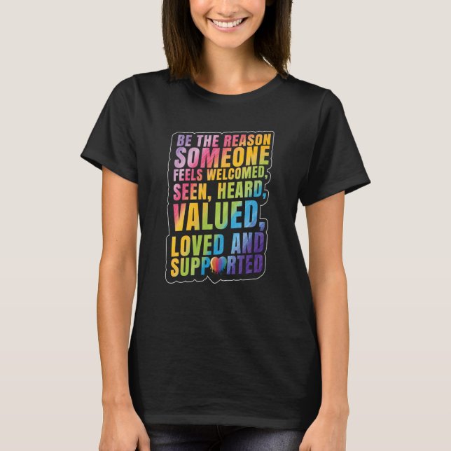 T-shirt LGBTQ Support LGBT Pride Month (Devant)