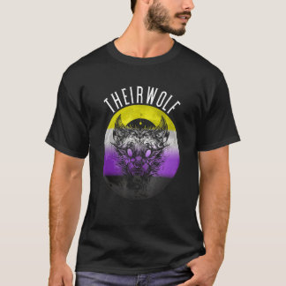 T-shirt LGBTQ Theirwolf Pride non binaire Genderfluide Non