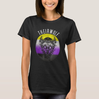 T-shirt LGBTQ Theirwolf Pride non binaire Genderfluide Non
