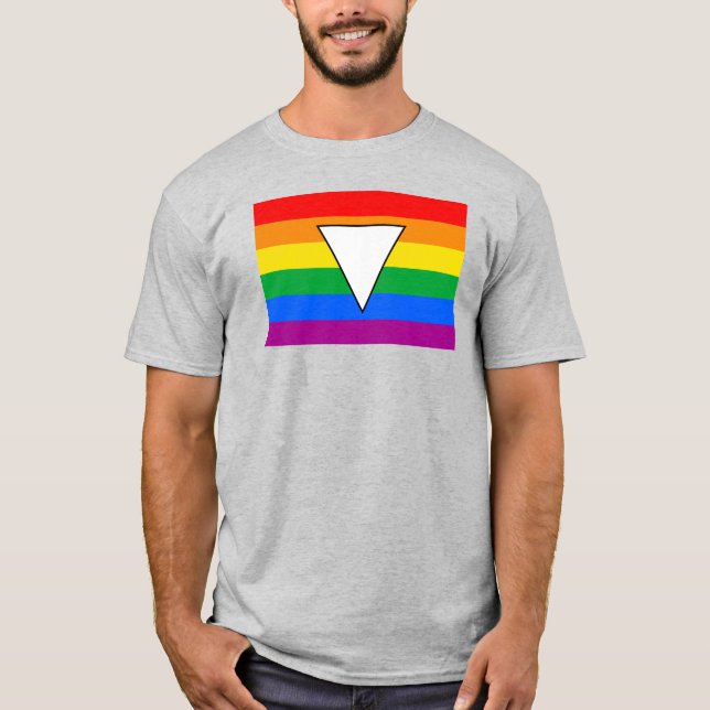 T-shirt LGBTQ+ Triangle et Rainbow Pride (Devant)