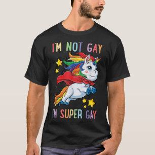 T-shirt LGBTQ Unicorn Super Gay pride LGBT Ally Rainbow Fl