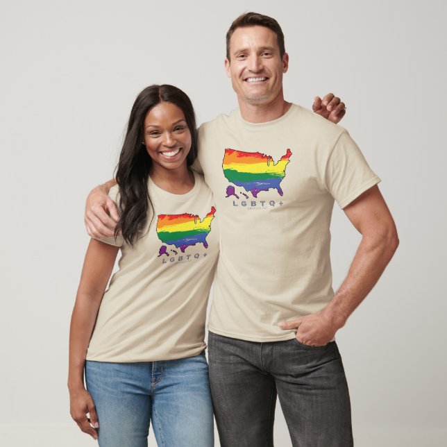 T-shirt LGBTQ+ US Fier AF (Unisexe)