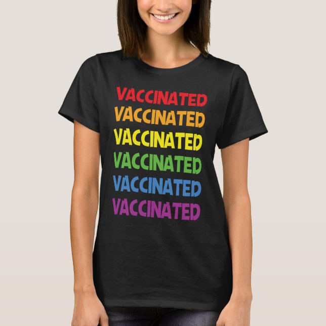 T-shirt LGBTQ Vaccinated Thanks Science Gay Pride Month Ra (Devant)