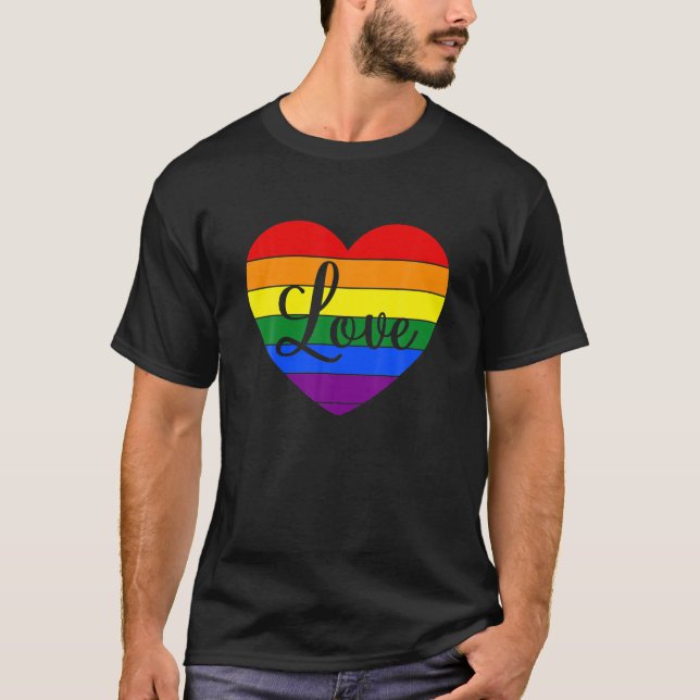 T-shirt LGBTQ Valentines Day Lesbian Gay Love Pride Matchi (Devant)