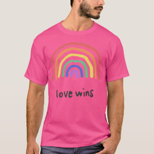 T-shirt Lgbtqa Pride L'amour gagne