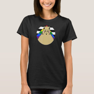 T-shirt Lgbtqia+ Capybara En Ally Droite Pride Arc-En-Ciel