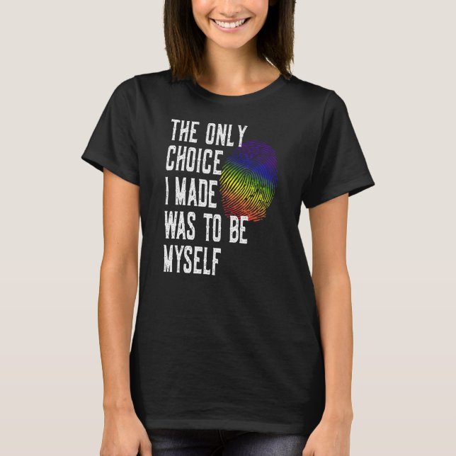 T-shirt Lgbtqia Choice Beboldforchange (Devant)