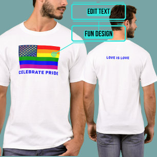 T-shirt LGBTQIA Pride USA