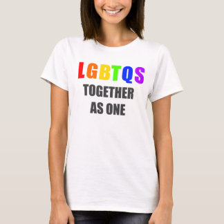 T-shirt LGBTQS ensemble en tant qu'un