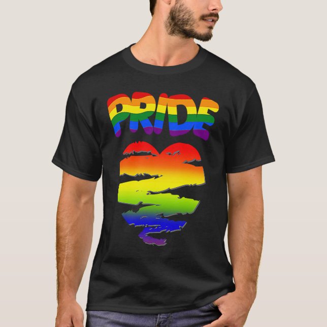 T-shirt LGTB Pride Flag  17 (Devant)