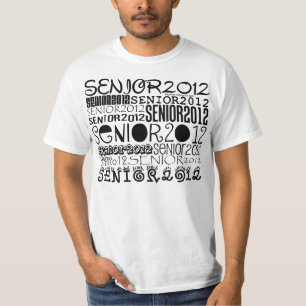T-shirt L'habillement 2012 d'aîné (noir) personnalisent 