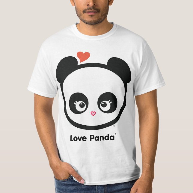 T-shirt L'habillement des hommes de valeur de Panda® (Devant)