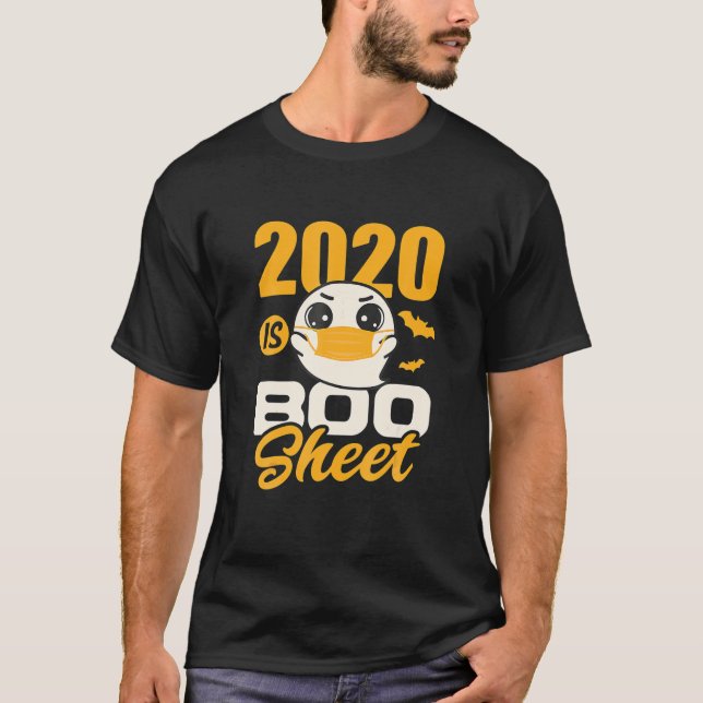 T-shirt L'Halloween 2020 Est Un Fantôme De Feuille De Boo (Devant)