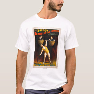 T-shirt L'haltérophilie de vaudevilles de Sandow Trocader