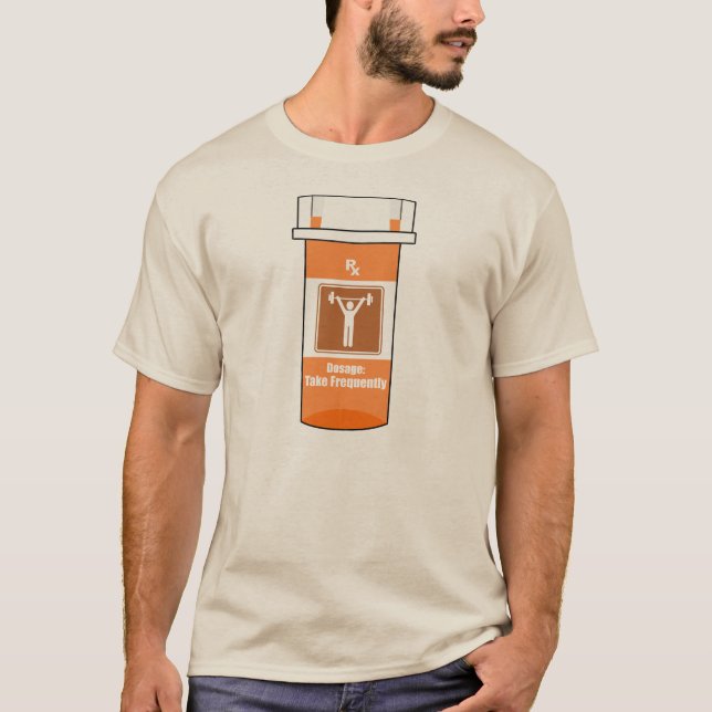 T-shirt L'haltérophilie est ma drogue (Devant)