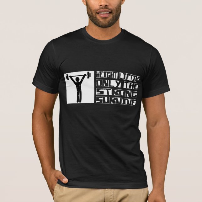 T-shirt L'haltérophilie survivent (Devant)