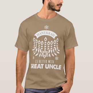 T-shirt L'Hanoukka masculine est mieux avec le jumelage d'