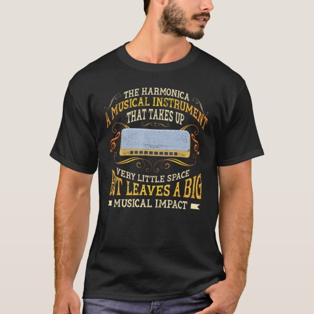T-shirt L'Harmonica Un instrument de musique Harmoni Vinta (Devant)
